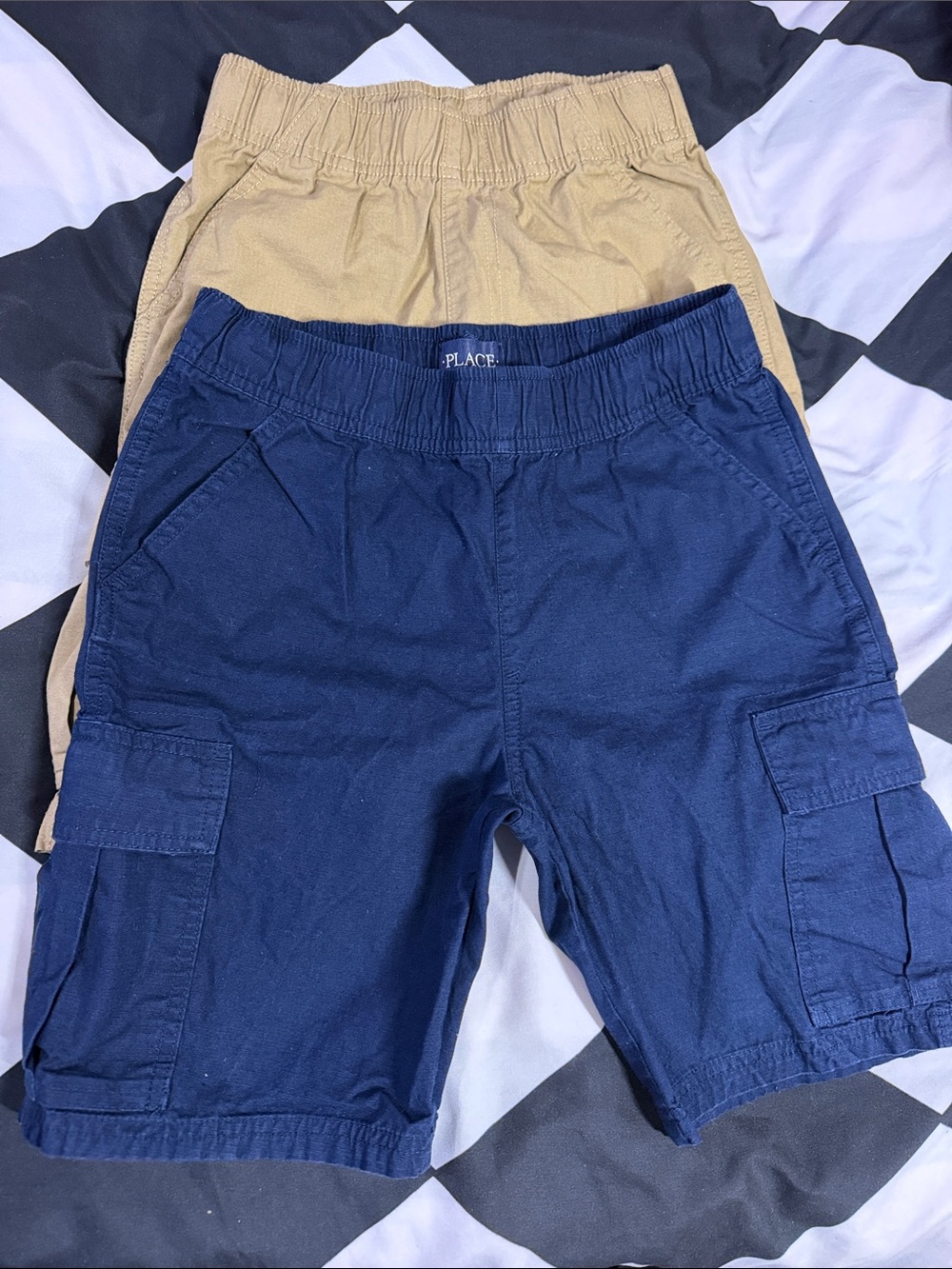 Place Boys' Cargo Shorts - Navy and Khaki